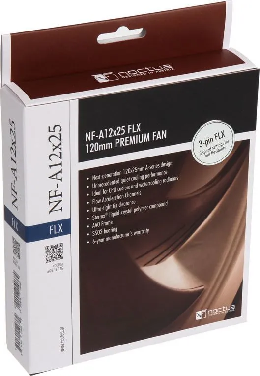 Ftohës Noctua NF-A12x25 FLX, 120 mm - 7