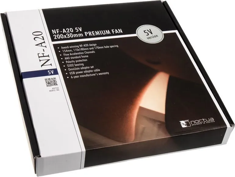 Ftohës Noctua NF-A20 5V, 200 mm - 6