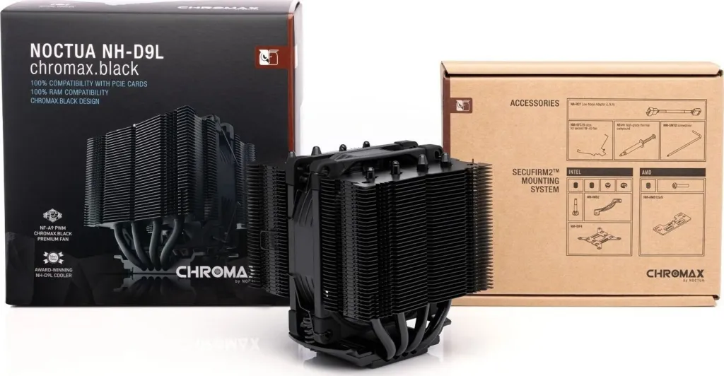 Ftohës CPU Noctua NH-D9L chromax.black, 12 cm, i zi - 4