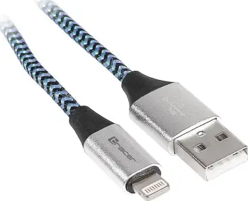 Kabllo Tracer USB-A në Lightning, 1m, e kaltër