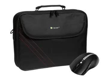 Çantë dore për laptop Tracer Tracer, me maus, 15.6", e zezë