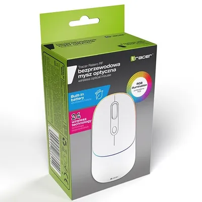 Maus Tracer TRAMYS46953 RATERO WHITE, RF Wireless, i bardhë - 3