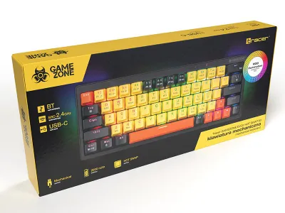 Tastierë mekanike Gaming Tracer GAMEZONE EVO2, USB, RGB, e bardhë - 3