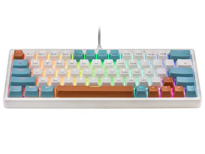 Tastierë mekanike Gaming Tracer GAMEZONE EVO3, USB, RGB, e bardhë - 2