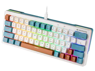 Tastierë mekanike Gaming Tracer GAMEZONE EVO3, USB, RGB, e bardhë - 3