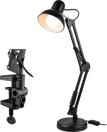 Lampë tavoline Tracer Architect 2 in 1, 2xE27, 40W, e zezë