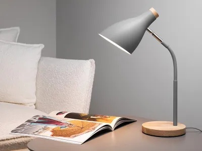 Lampë tavoline Tracer Scandi Grey TRAOSW47236, E27 40W, gri - 3