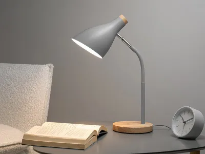 Lampë tavoline Tracer Scandi Grey TRAOSW47236, E27 40W, gri - 4