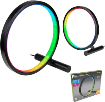 Lampë dekorative Tracer Ambience Smart Circle, RGB, Smart WiFi, e zezë