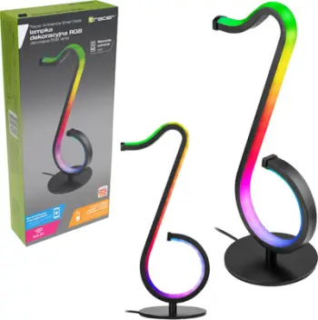 Lampë tavoline Tracer RGB Ambience TRAOSW47294, me telekomandë, smart, e zezë