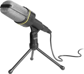 Mikrofon Tracer Screamer, i zi / argjendtë