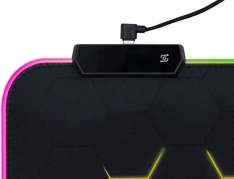Mauspad Tracer GameZone Hexy1 RGB, i zi - 3