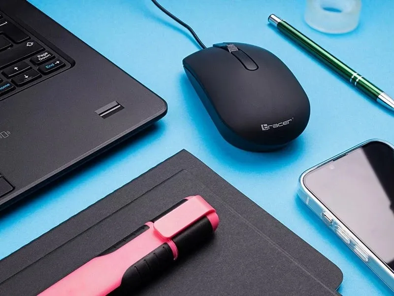 Maus Tracer OFFI, USB, laser, 800 DPI, e zezë - 3