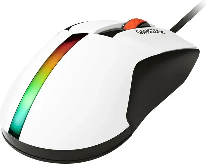Maus Tracer GameZone COOL, RGB, 12 000 dpi, i bardhë - 2