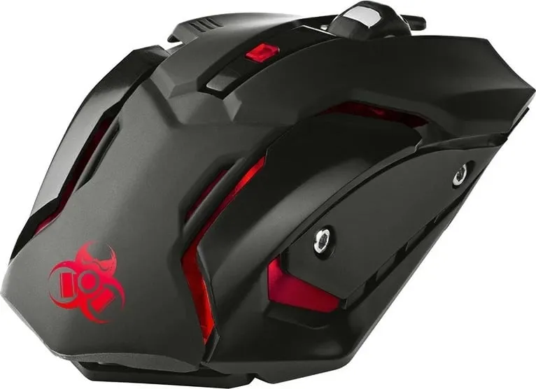 Maus Tracer GameZone ROCKY RF NANO, RGB, i zi - 1