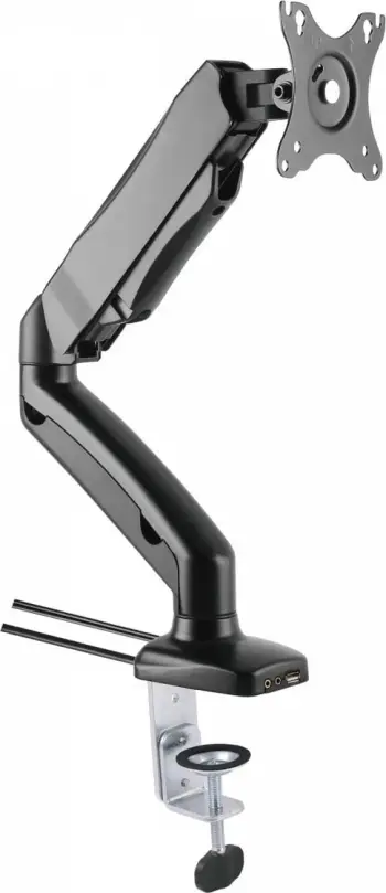 Mbajtëse monitori Techly, 13"-27", USB 2.0, e zezë