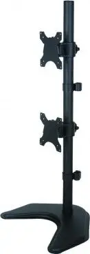 Mbajtëse tavoline për dy monitorë Techly, 13-27", 20kg, e zezë