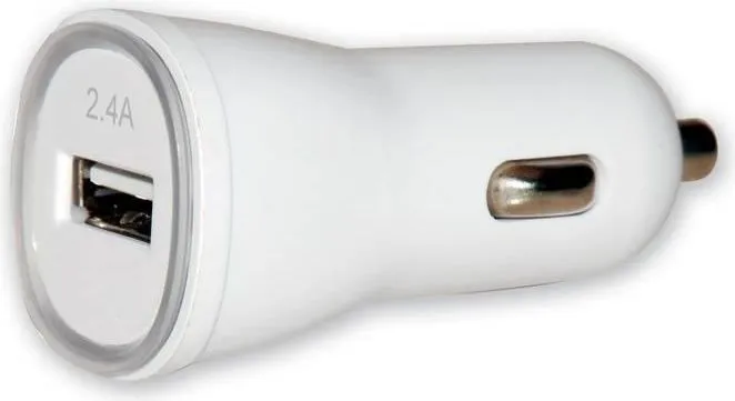 Karikues Techly 1x USB-A, 2.4A, i bardhë - 1