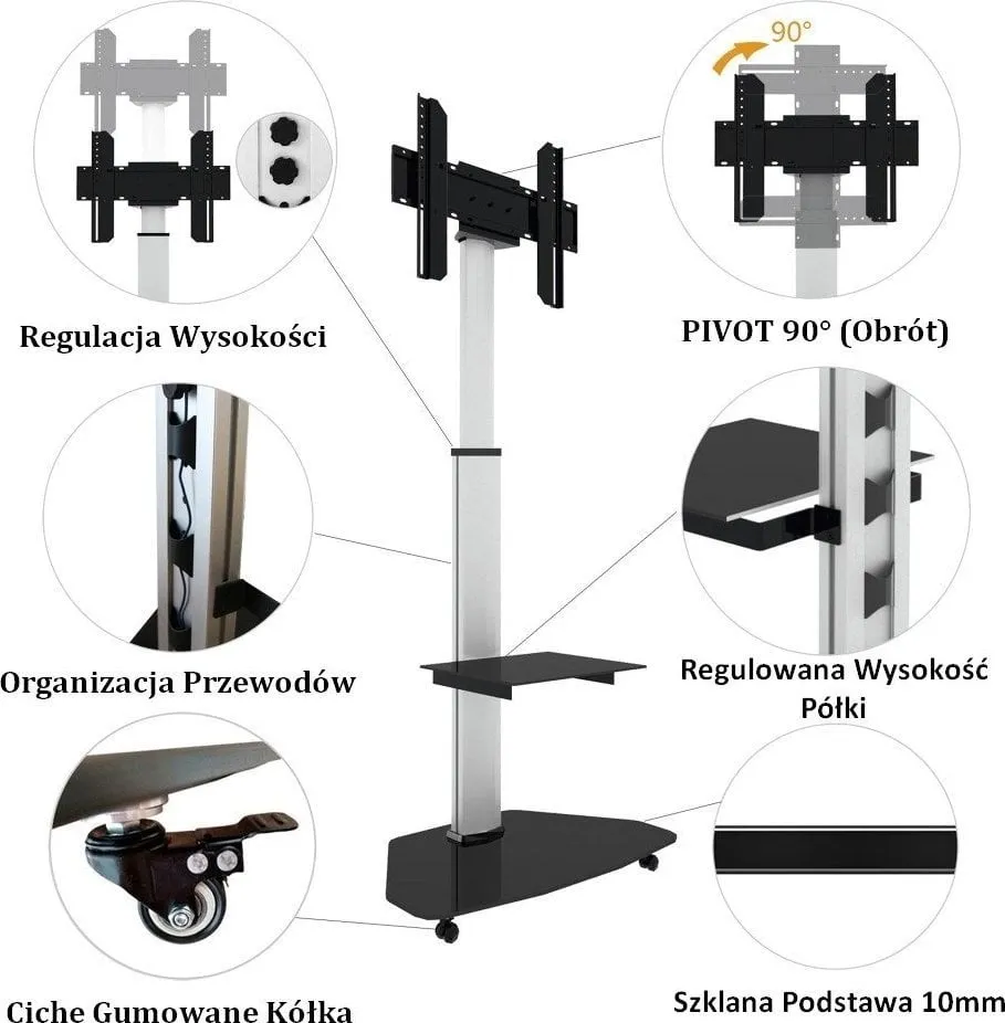 Mbajtëse për televizor RTV ICA-TR3SL, 37'' - 70'' - 5