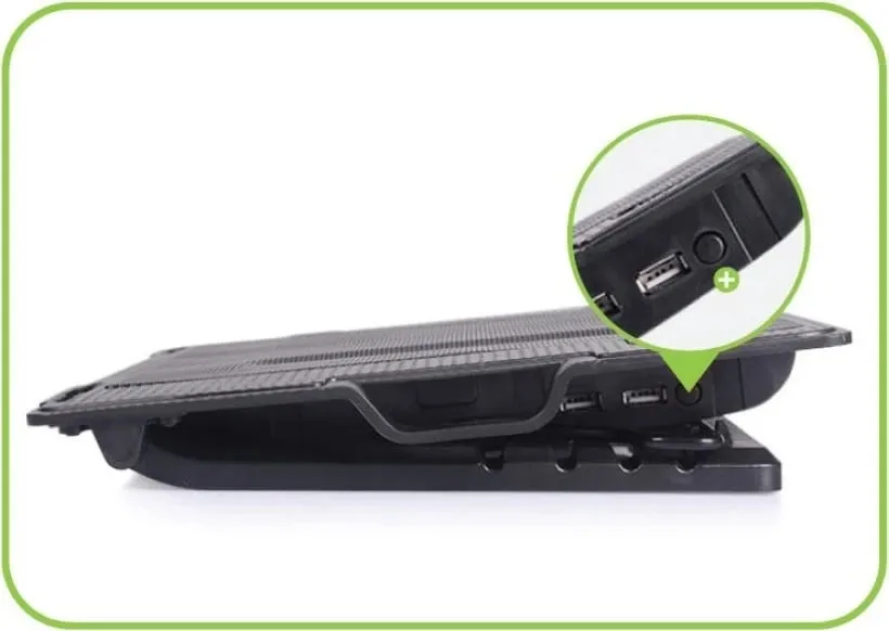 Pad ftohës Techly0 106244, 140mm, 17.3", USB - 10