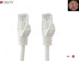 Kabllo rrjeti Techly, U/UTP, CAT6, 1.5m, e bardhë