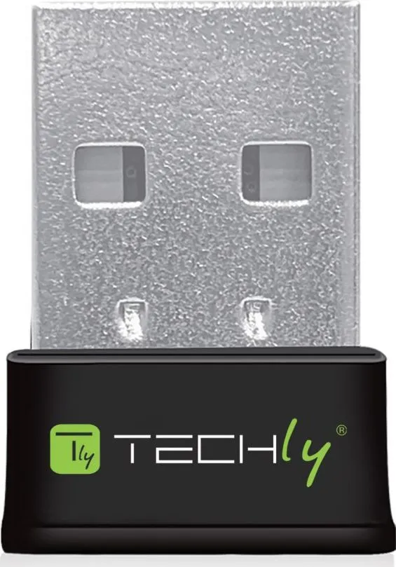 Përshtatës rrjeti Techly AC600, USB 2.0, i argjendë/ i zi - 1