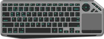 Tastierë Techly Dualna, wireless, US, e zezë dhe e hirtë