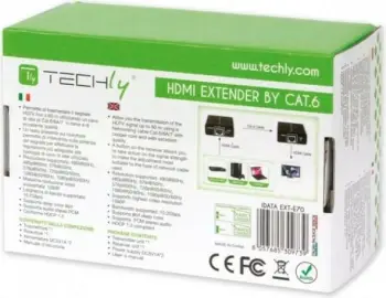 Amplifikues Techly HDMI Full HD, Cat. 6A, 7 IDATA EXT-E70