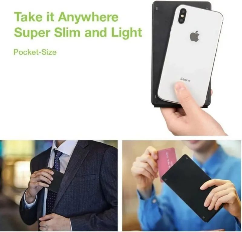 Tastierë Techly Foldable Wireless, Bluetooth 3.0, layout US QWERTY, e zezë - 3