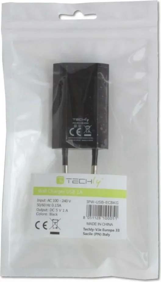 Karikues rrjeti Techly USB, i zi - 4