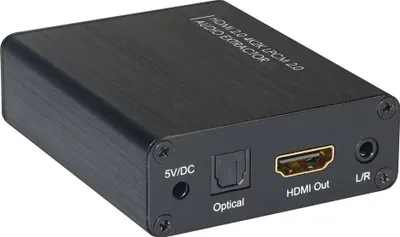 Ekstraktor audio Techly 5.1CH, HDMI 4K, Toslink dhe 3.5mm, i zi - 2