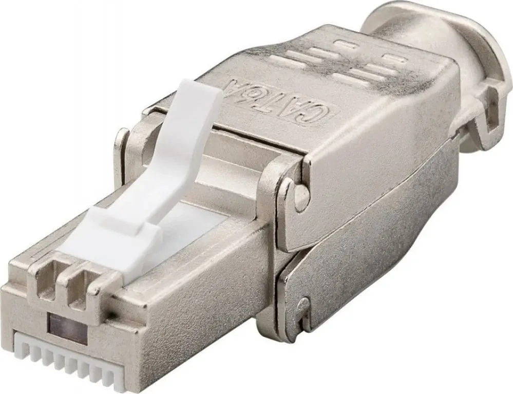 Prizë modulare RJ45 Techly 105872, Cat6a 10G, STP, beige - 1