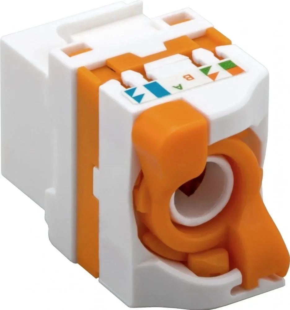 Konektor Techly Keystone RJ45 UTP Cat6 për PoE, bardhë - 2