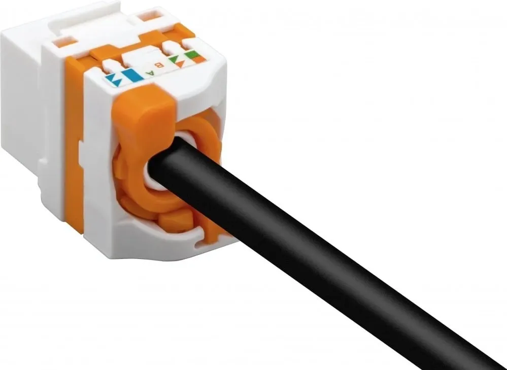 Konektor Techly Keystone RJ45 UTP Cat6 për PoE, bardhë - 4