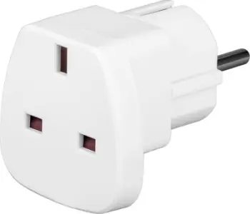 Përshtatës energjie Techly UK/EU 13A, UK/BS - CEE 7/7, i bardhë