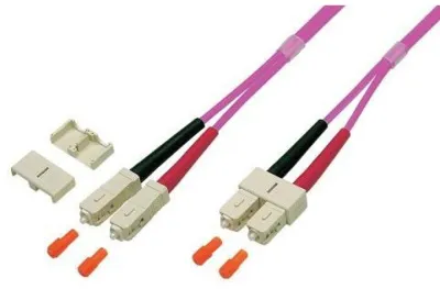 Kabllo rrjeti Techly ILWL D5-B-030 OM4, S/FTP CAT6, 3m, portokalli - 1