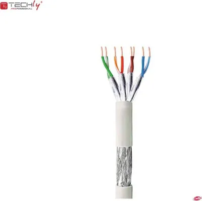 Kabllo instalimi Techly Cat6 S/FTP, 305 m, 24AWG, e hirtë - 1