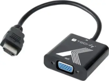 Adapter HDMI në VGA AV Techly IDATA HDMI-VGA2P, 1920x1200, i zi