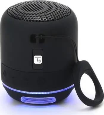 Kaltoparlant Bluetooth Techly ICASBL94BK, wireless, me drita LED, i zi