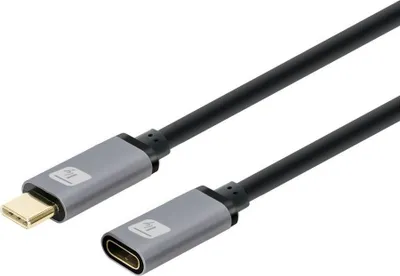 Kabllo USB Techly USB C në USB C ICOC MUSB322 CMF 010, 1m, 100W, e zezë - 1