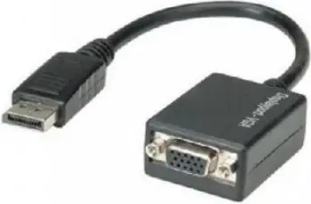 Adapter AV Techly DisplayPort në VGA, 1920x1200, i zi