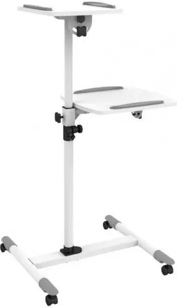 Tavolinë për zyre Techly Universal 309593, 53.8 x 57.3 x 85-110 cm, e bardhë