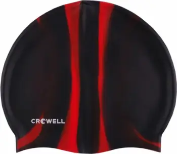Kapele noti Crowell Multi Flame 01, silikon, unisex, e zezë me të kuqe
