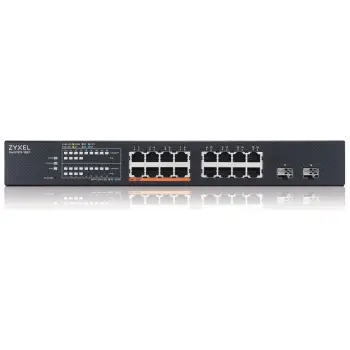 Switch Zyxel XMG1915-18EP, Managed, L2, 2.5G Ethernet, PoE, Rack mounting