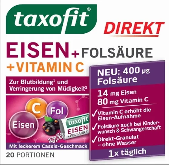 TAXOFIT EISEN + FOLSAURE DIR-GRA TAB 20 - 1