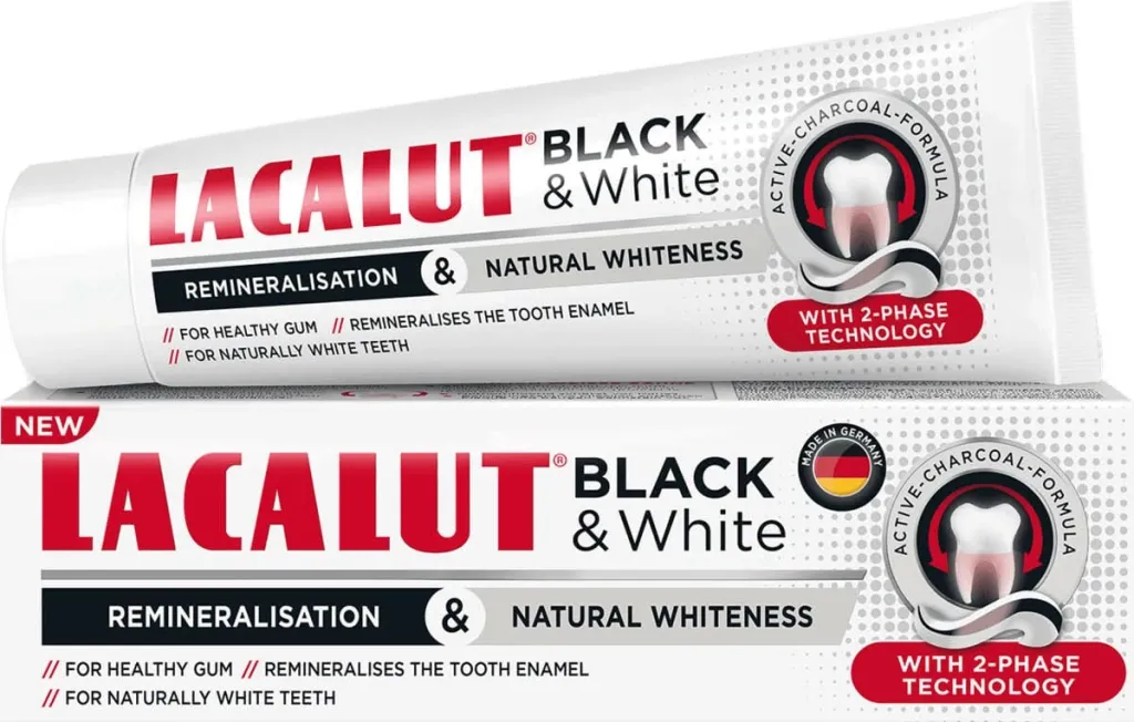 LACALUT BLACK & WHITE Pastë dhëmbësh medicinale 75ml - 1