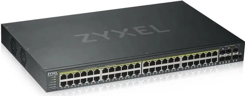 Switch Zyxel GS1920-48HP V2, 48 porte LAN, PoE, për RACK 19" - 1