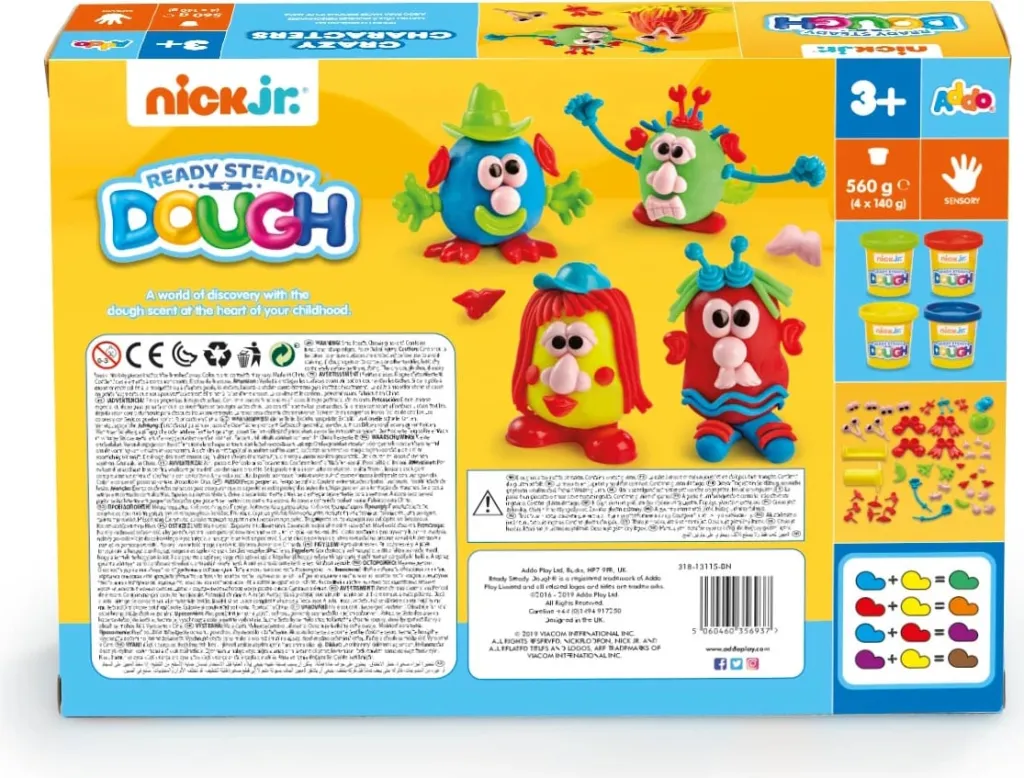 Set lodër për fëmijë Nick Jr. Ready Steady Dough Crazy Characters Playset - 2