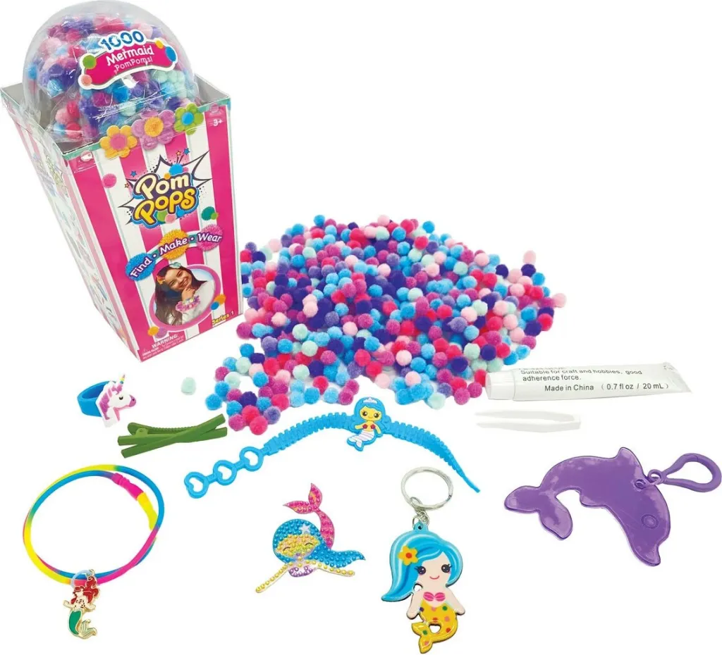 Pom Pops Toy Surprise and Pom Pom Craft Set - 1