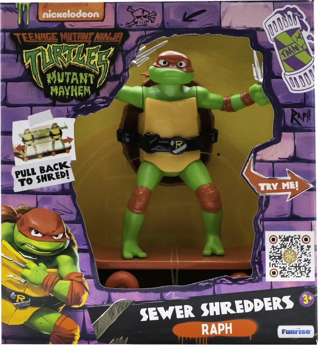 Teenage Mutant Ninja Turtles Mutant Mayhem - Raph Sewer Shredders Figure - 2